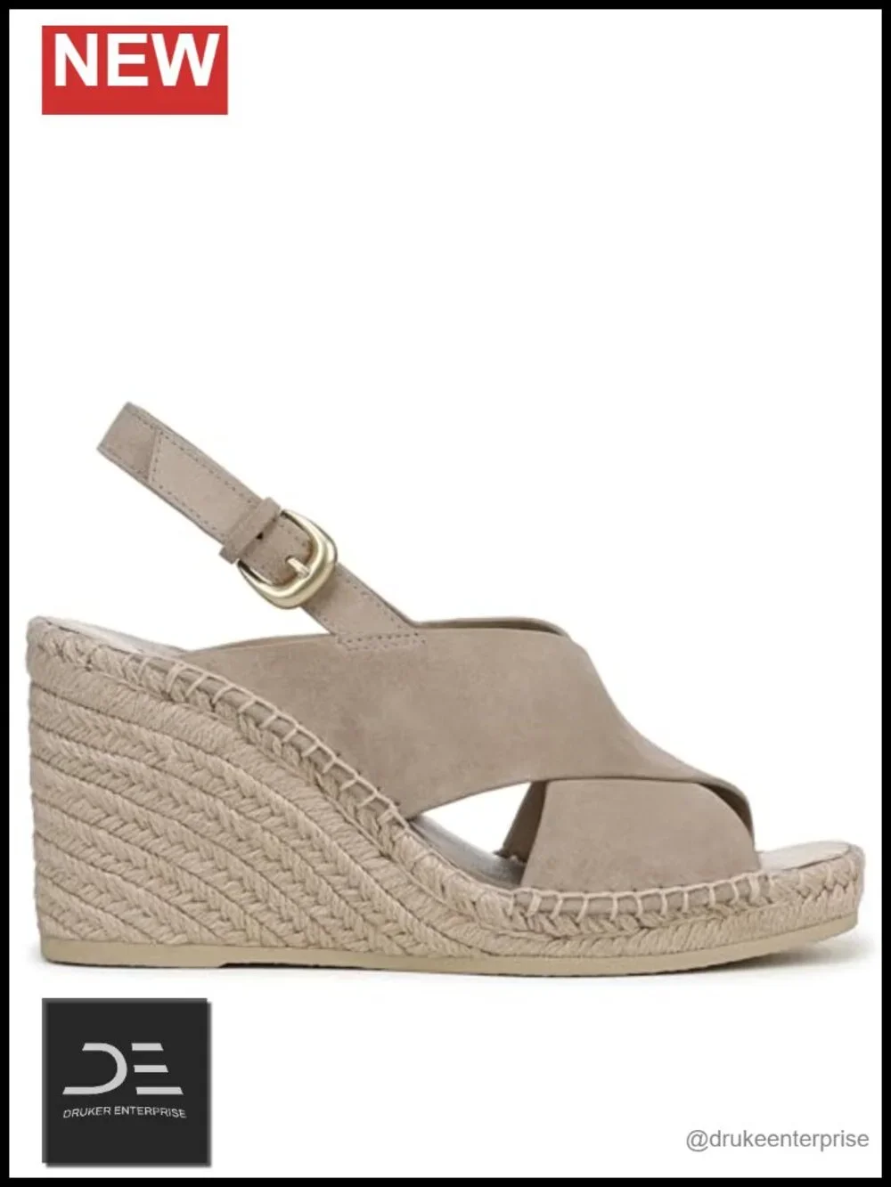 Women's Woven Leather Strappy Wedge Sandals Open Toe